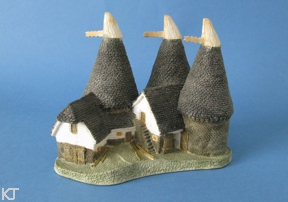 Triple Oast (Grey Roof Version)